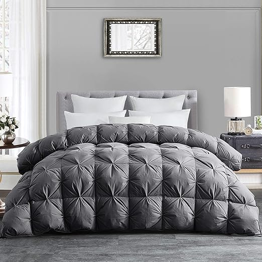 HOMBYS AllSeason Goose Down Comforter King Size Duvet Insert Feather