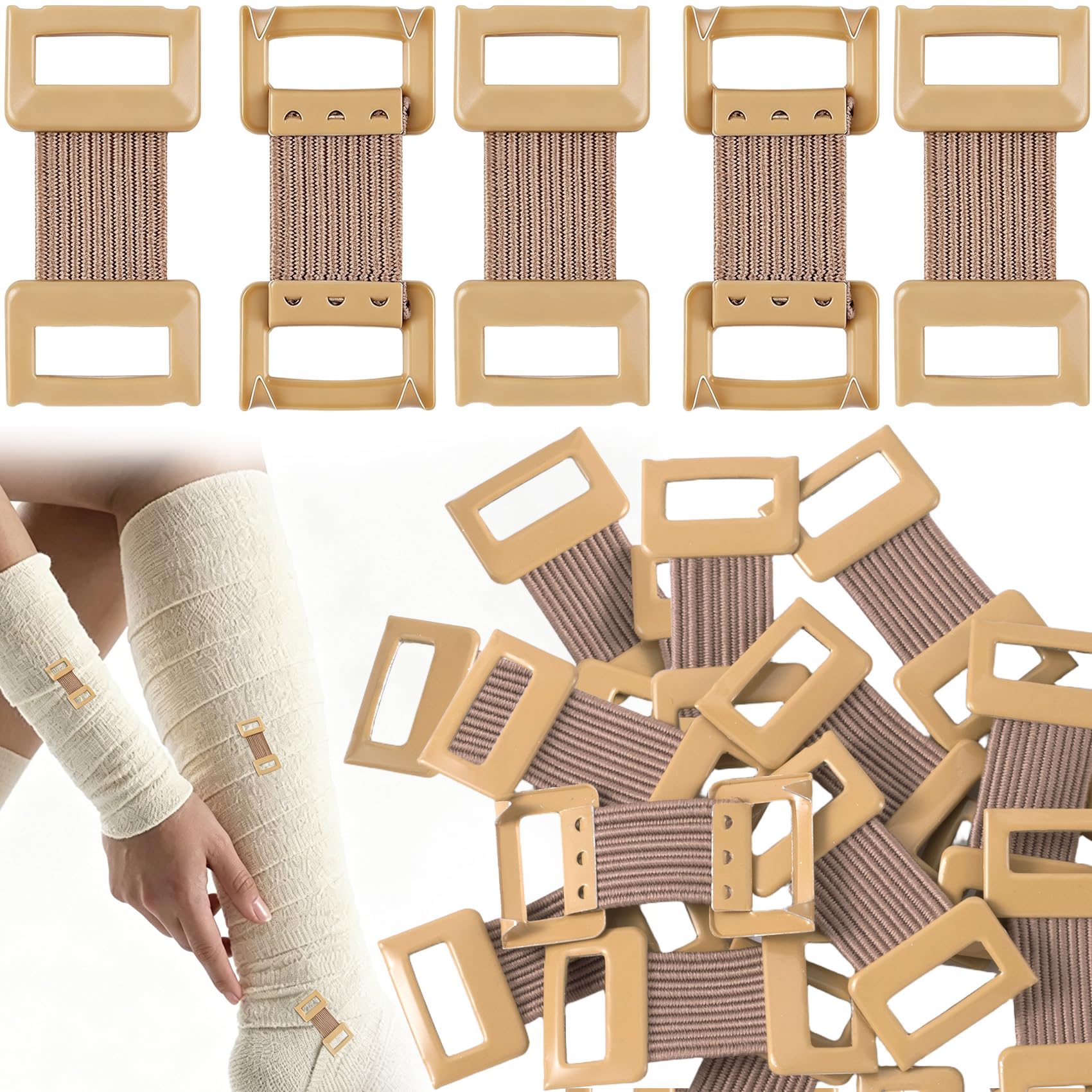 15pcs Bandage Clips, Bandage Wrap Clips Stretch Metal Clip