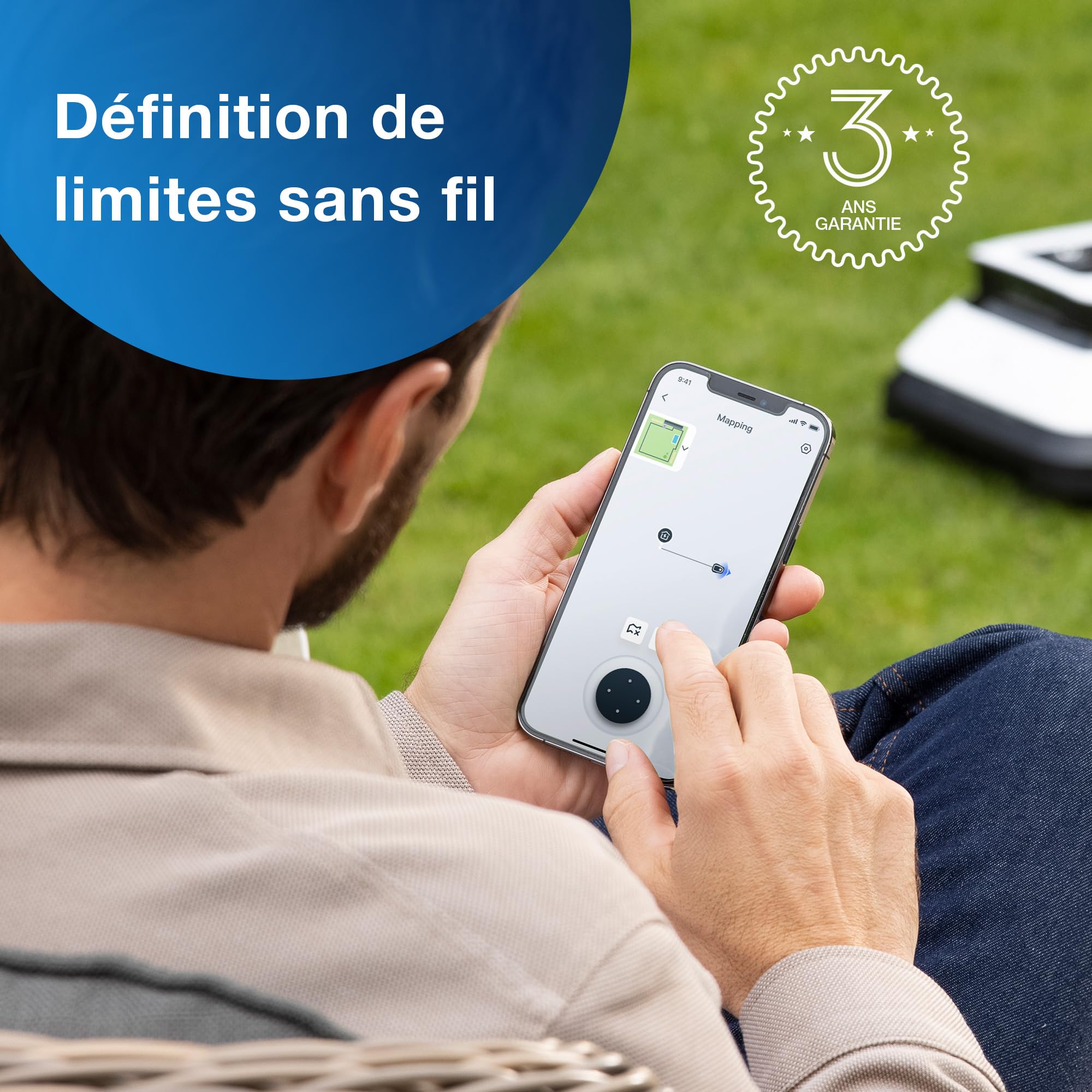 ECOVACS Tondeuse Robot G1 (délimitation sans Fil — vue 2