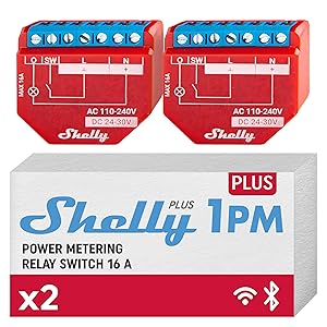 Shelly Plus 1PM Smart Relay Switch
