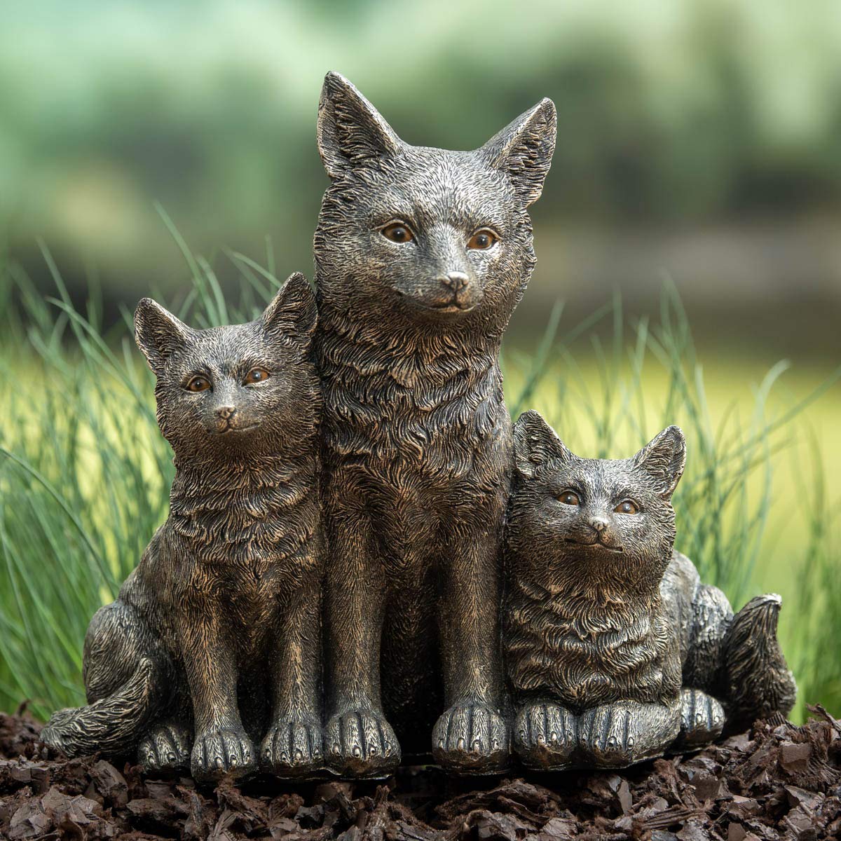 Amazon.com : BRECK'S - Fox Family Statue - Add Charm with These