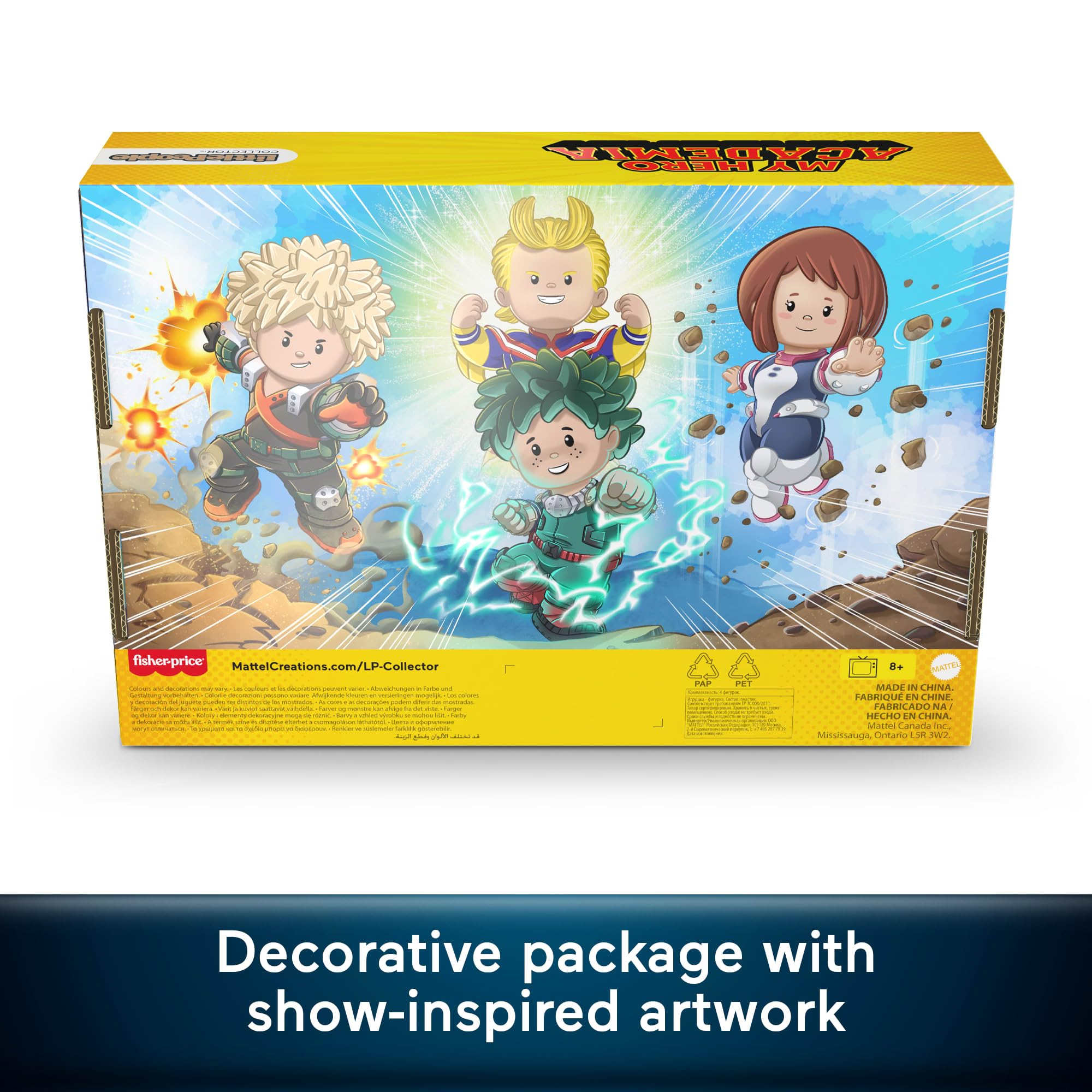 Little People Collector My Hero Academia Anime Series Special Edition Set, 4 Character Figures for Adults & Fans in Display Box - Image 4