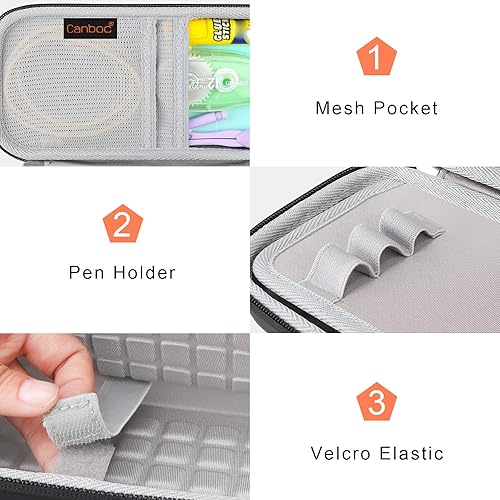 Vista 29 de Canboc Funda de transporte para calculadora científica Texas Instruments TI-30XIIS/TI-30XS MultiView/TI-30Xa/TI-36X Pro, bolsa de malla para cable
