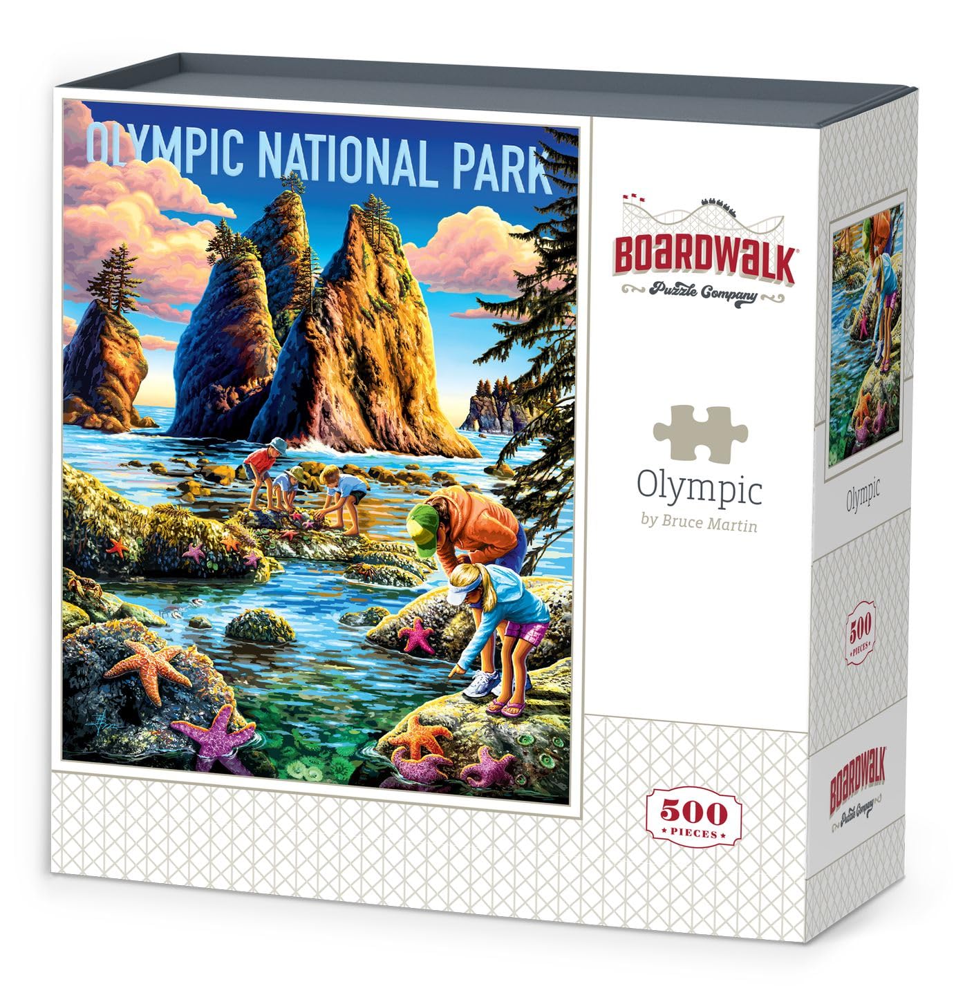 Boardwalk Puzzles Olympic National Park, 500 Piece Jigsaw Puzzle for Adults, Made in USA