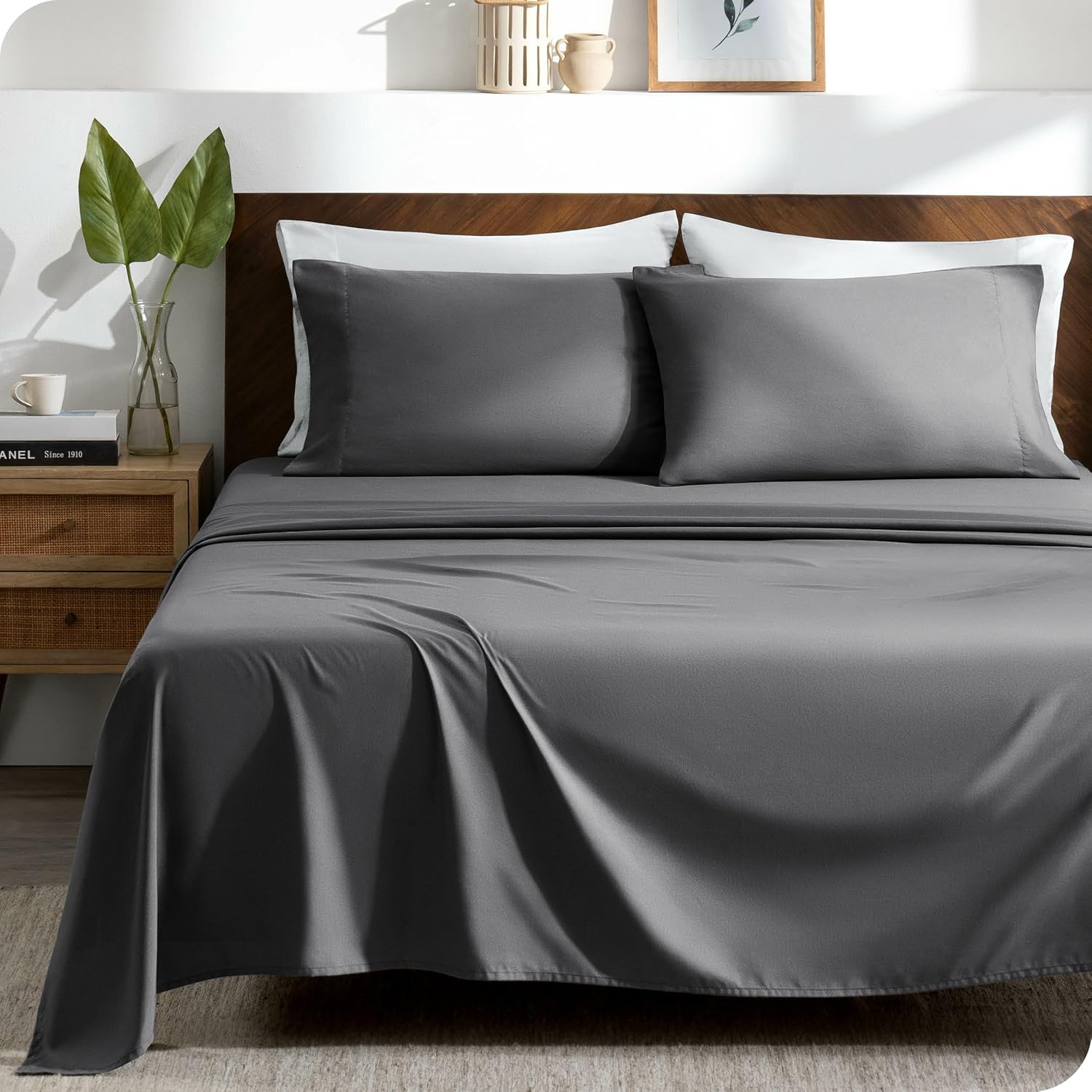 Amazon.com: Ivy Union Split King Size Sheet Set - Breathable & Cooling ...