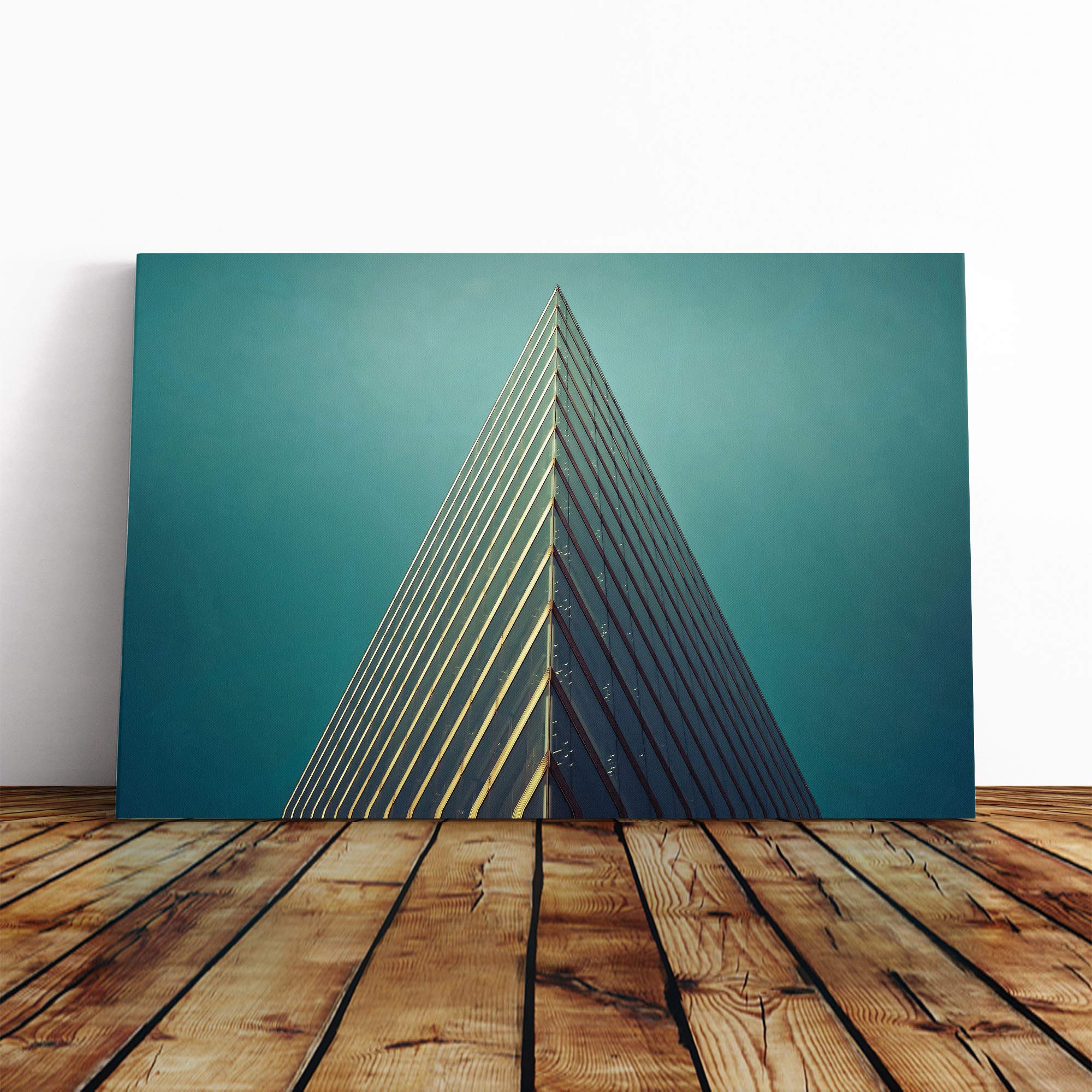 Architecture Building (3) Canvas Print | Gallery Wrapped 30mm Frame Wall Art | 24x16 inches | Ready to Hang | Modern Cityscape Picture | Living Room Bedroom Lounge Office