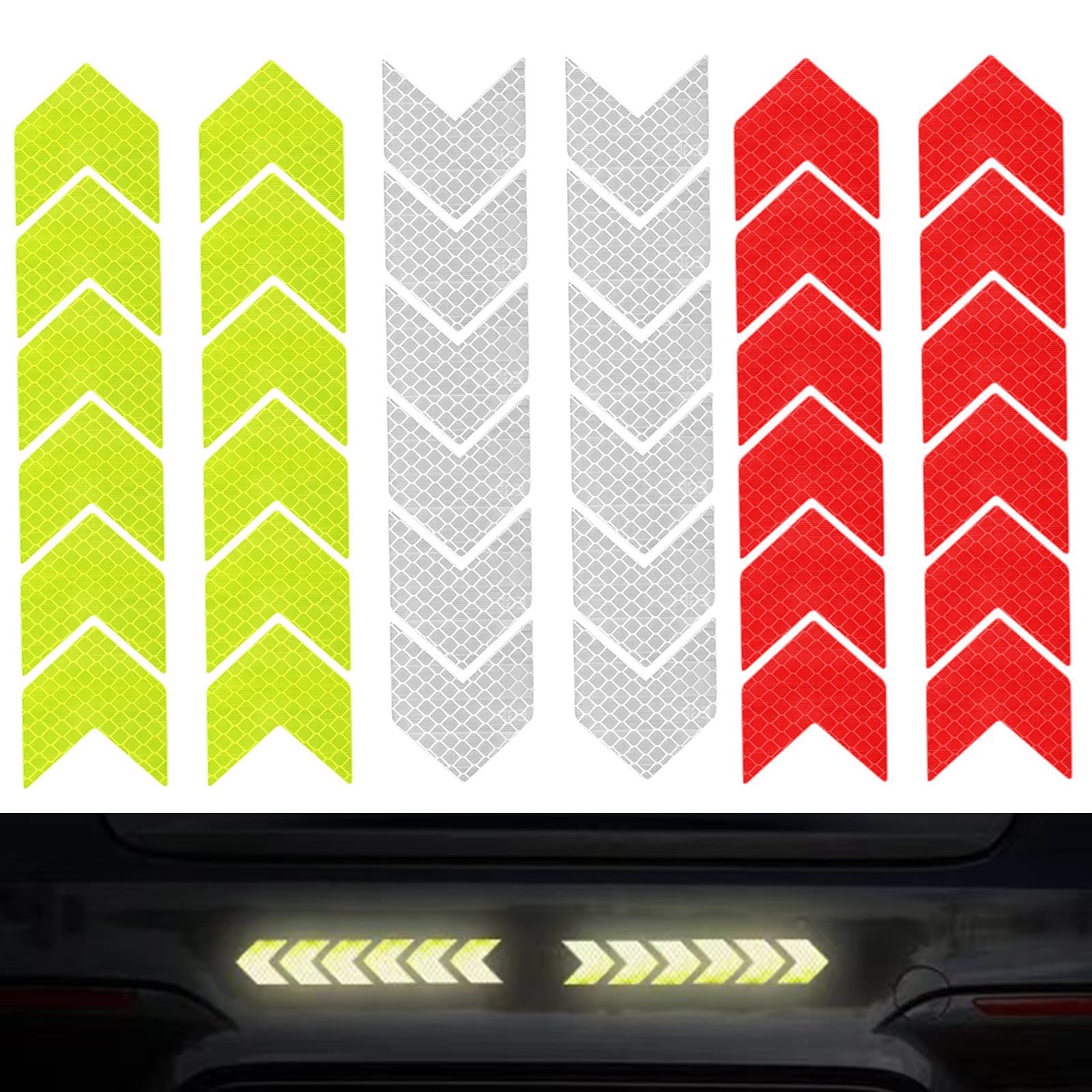 Autocollants réfléchissants colorés pour roues de vélo, autocollants Autocollants réfléchissants colorés pour roues de vélo, autocollants