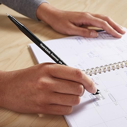 Miniatura 5 de Paper Mate 3930158 EraserMate - Bolígrafo borrable punta media color negro 12 unidades