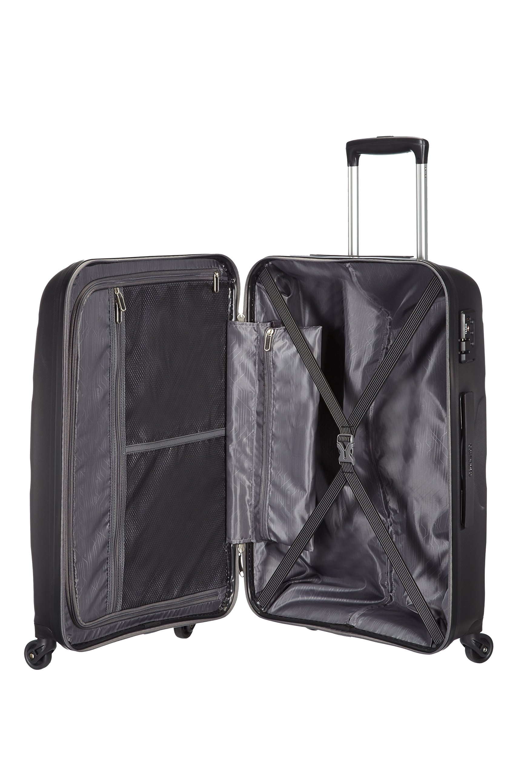 American Tourister BON AIR - Spinner M, Valigia, 66 cm, 57.5L, Nero (Black)