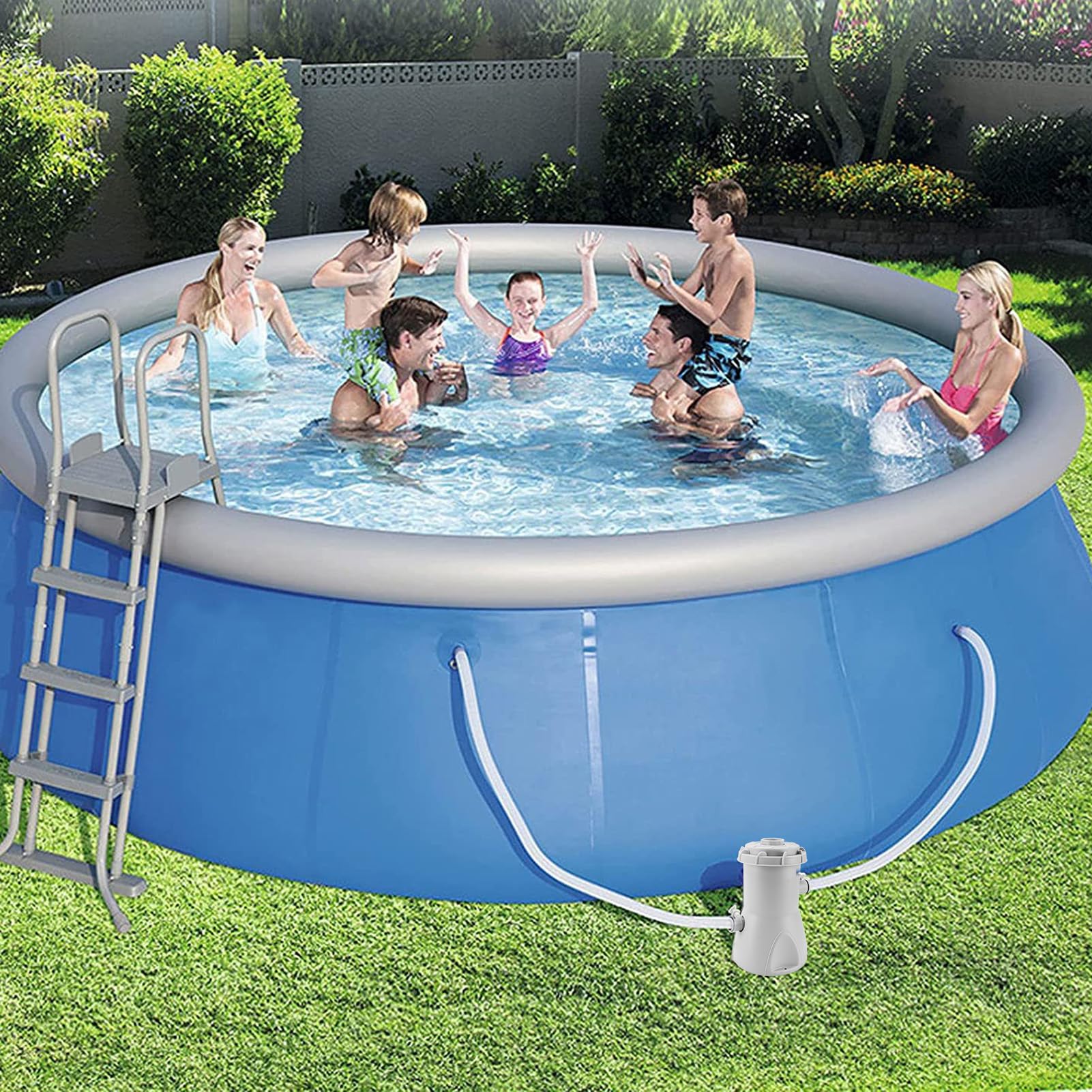 di Pompa Filtro for Piscina Fuori Terra Cartuccia Filtro Rimovibile da 800 galloni Pompa Filtro elettrica for Piscina for Uso Domestico (Spina 110 V)