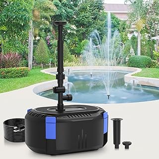 10 Rock Fountain Ideas for Natural Garden Water Features 15 AquaMiracle All-in-One Fountain Kit with 3 Spray Patterns, Koi Pond Filt...