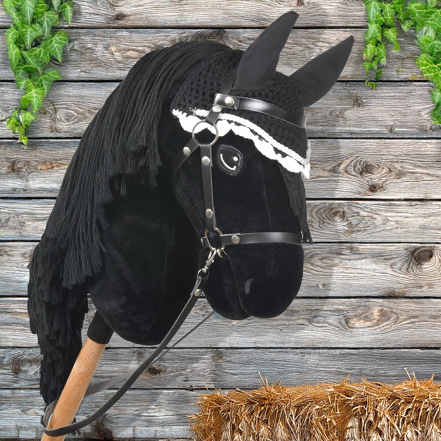 HKM - Halster en halstertouw voor stokpaard hobby horse - turquoise