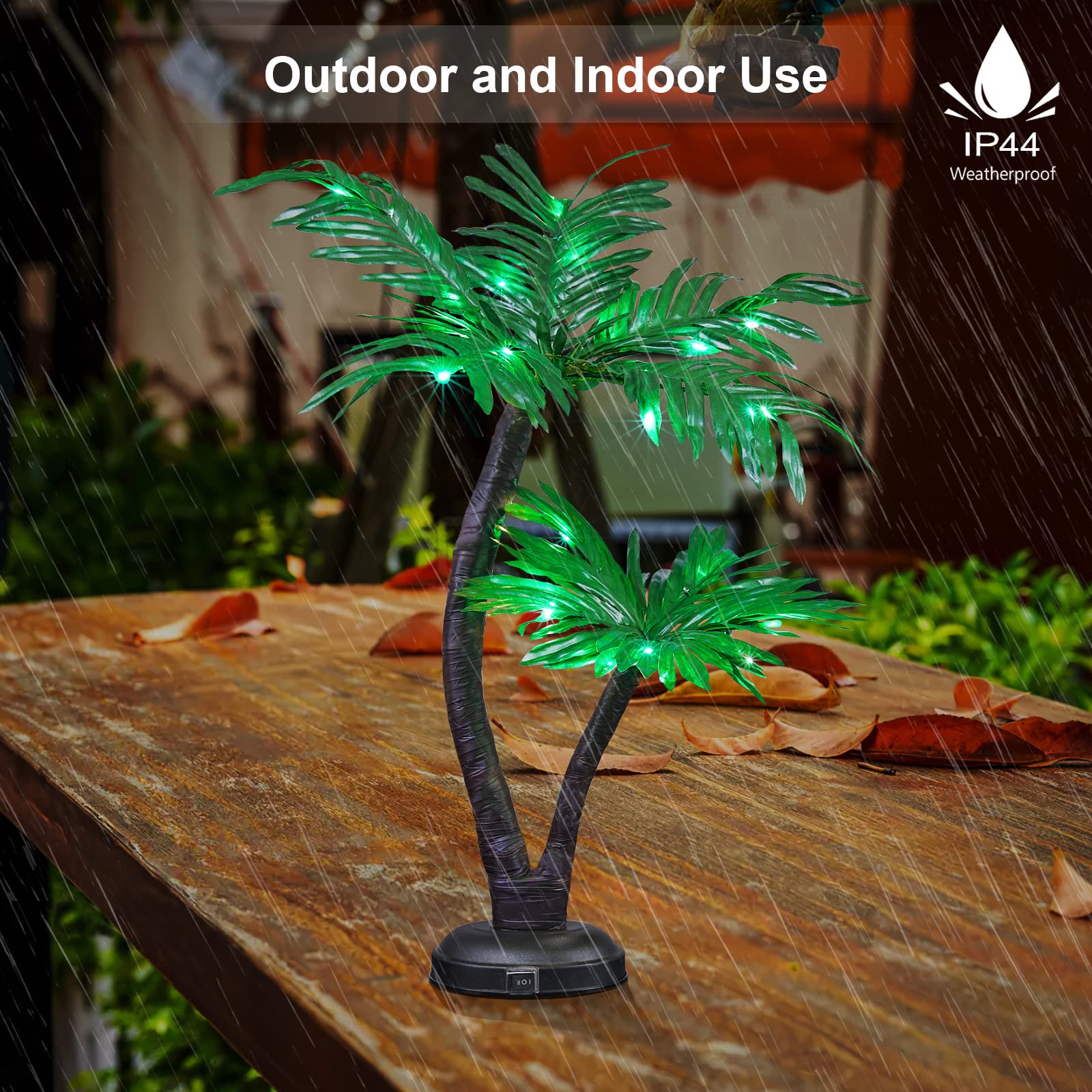 Amazon.co.jp : 24インチ ヤシの木 盆栽ライト 25個のLEDテーブル