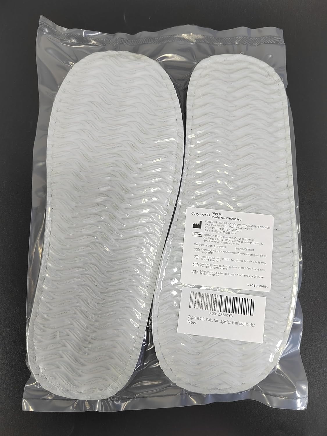 Cosysparks Portable Travel Slippers, Non-Disposable Hotel Slippers Reusable Spa Flight Anti-Slip Indoor House 10 81rzIChjgML. AC SL1500