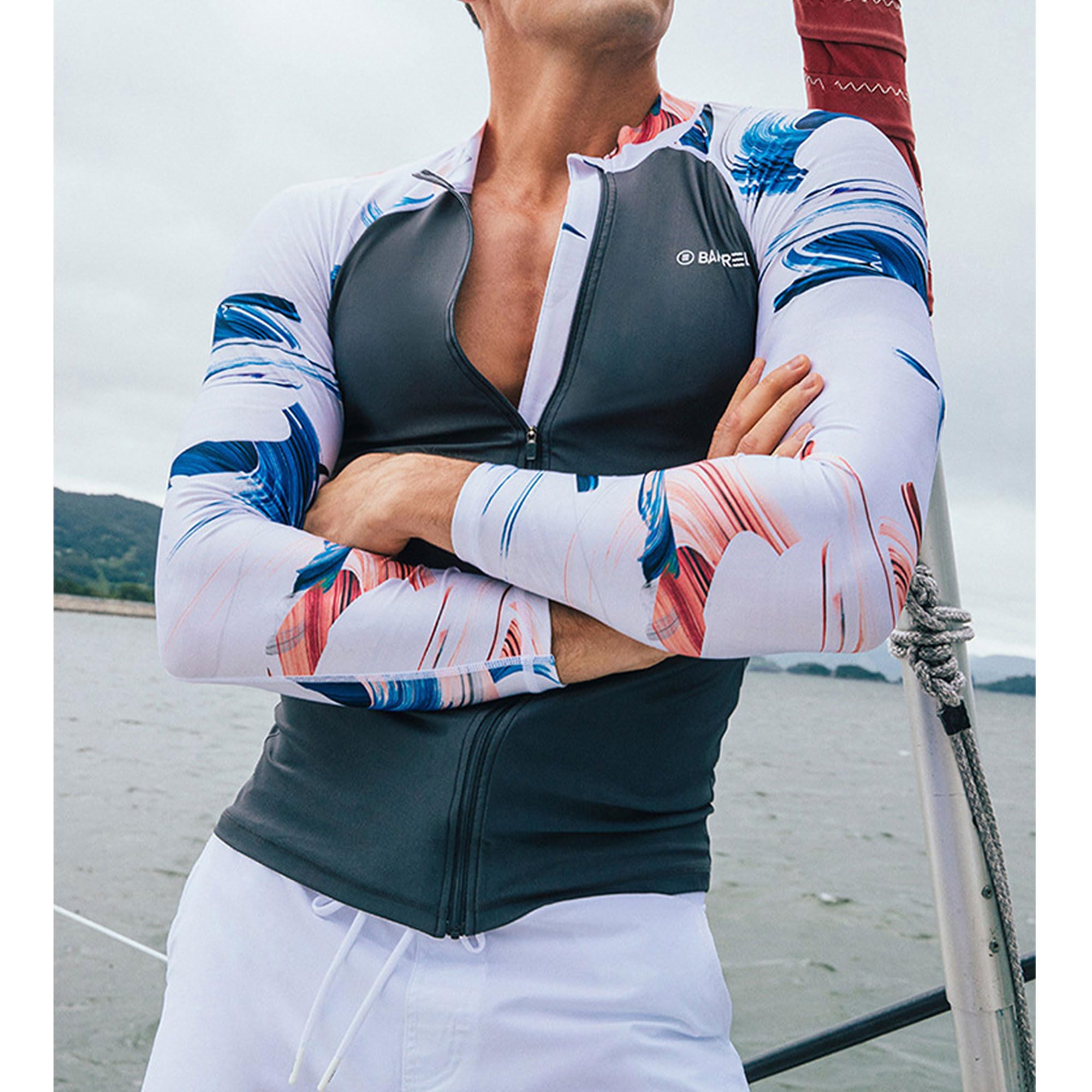Letuwj Herren Rash Guard Sets Badeanzug Ganzkörper Sonnenschutz Surfanzug Neoprenanzug Langarm Lange Hosen