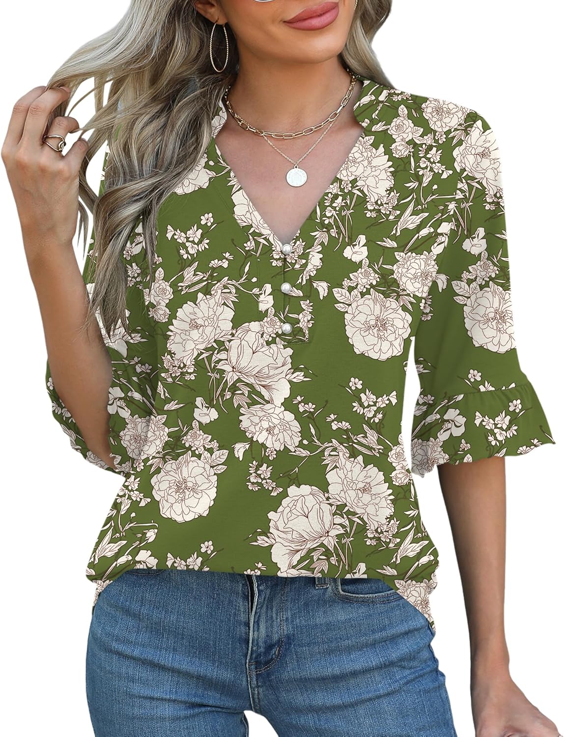 Green Apricot Floral