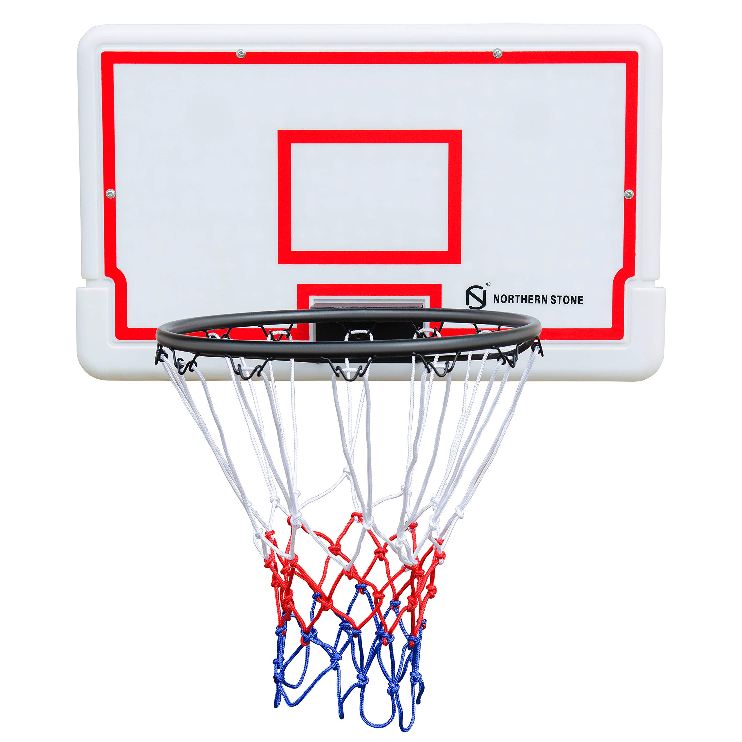 NORTHERN STONE Set di tabelloni per canestro da basket con montaggio a parete per interni ed esterni