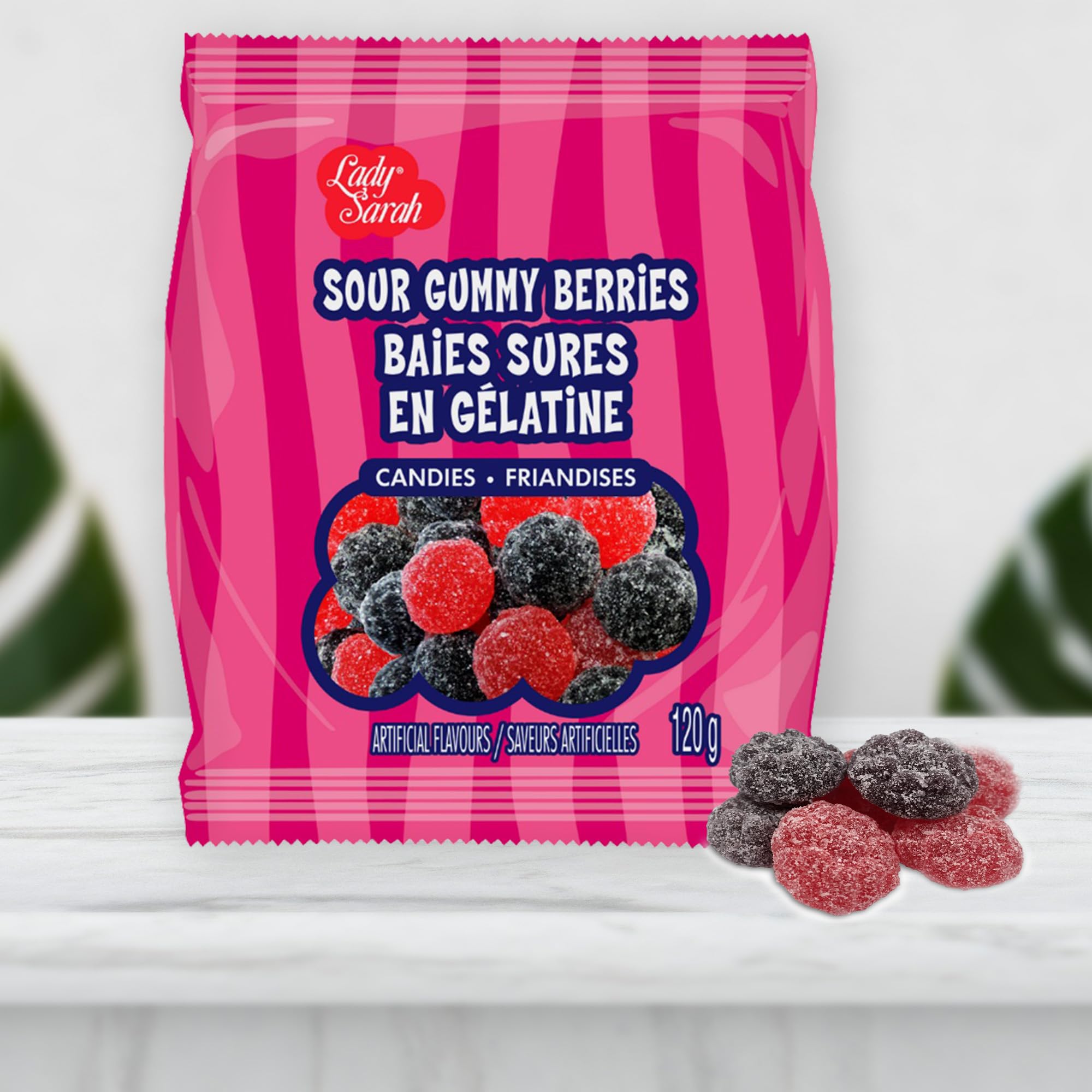 Amazon.com : Lady Sarah Sour Gummy Berries - 120 Grams/0.26 LB 