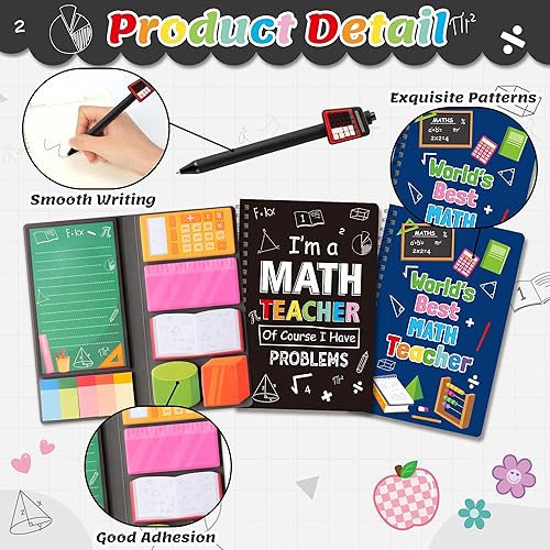 Miniatura 10 de B1ykin Juego de 3 cuadernos de oso con notas adhesivas, papel de regalo, cuaderno Kawaii Bear A5 en espiral y 550 hojas de notas adhesivas con