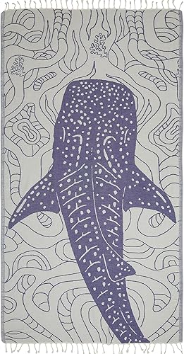 Miniatura 2 de Kikoya Toalla de playa turca, sin arena, 36 x 71 pulgadas, de secado rápido, de gran tamaño, para playa, picnic, piscina, tapiz o baño, bufanda