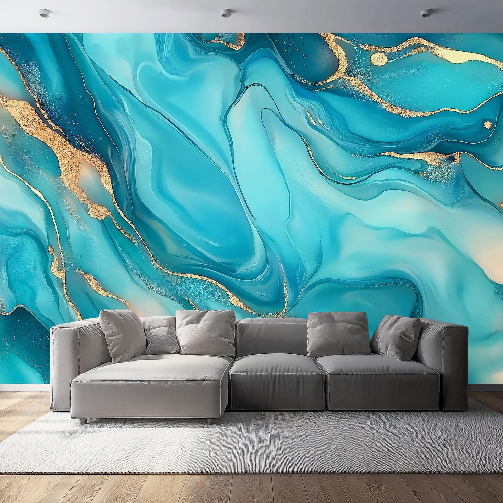 Papier peint panoramique intissé pour masquer les imperfections du mur