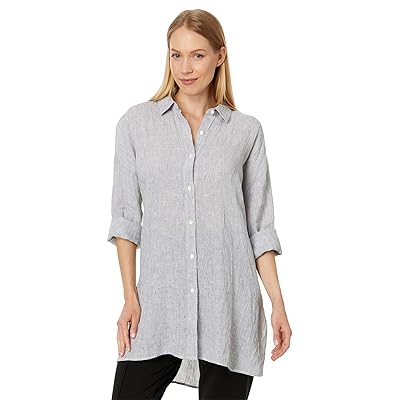 Eileen Fisher Classic Collar Striped Shirt Women