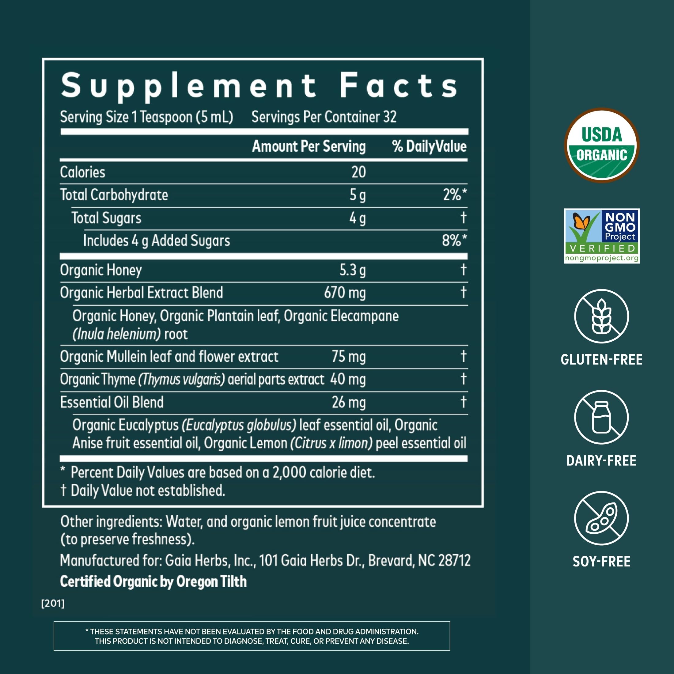 Gaia Herbs Bronchial Wellness Syrup, 5.4 Fl Oz, Up to 32 Servings — Amazon image 2