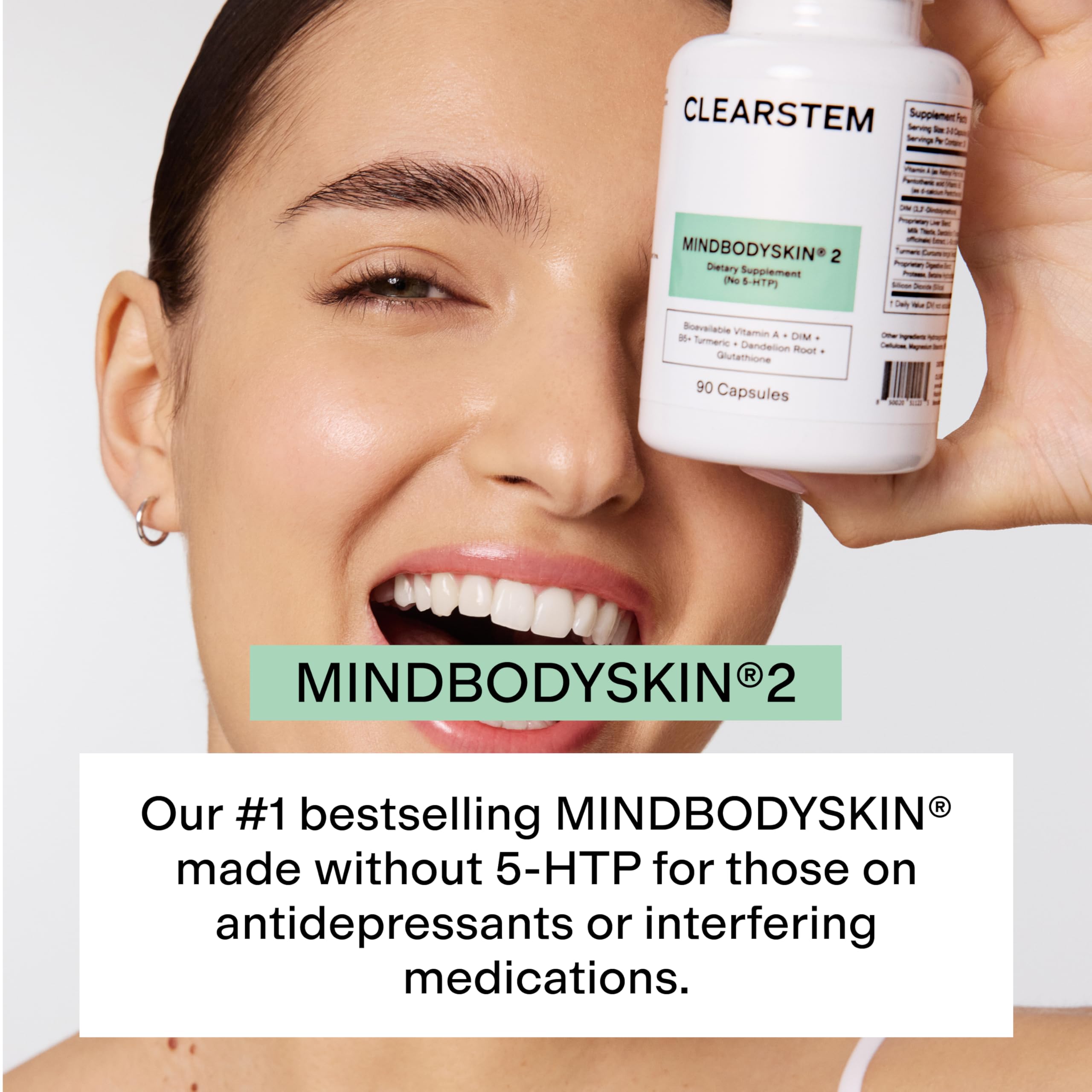 glutathione for hormonal acne Amazon.com: CLEARSTEM - MINDBODYSKIN Hormonal Acne Supplement (No 5-HTP) -  Natural DIM Supplement - Skin Care Vitamins - Hormone Balance, Antioxidants  - Gluten Free, Cruelty Free