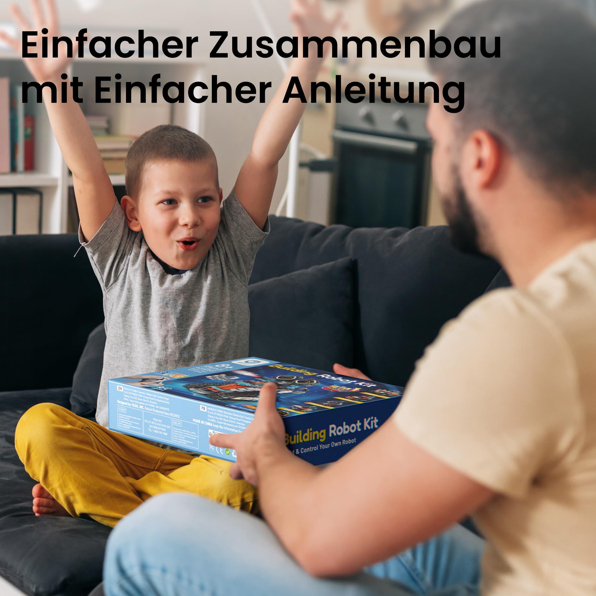 Sillbird 5-in-1 Roboter Spielzeug ab 8 Jahren mit 596 Teilen | Programmierbares Robotik-Set mit Fernbedienung, Geschenk für Jungen und Mädchen ab 8-14 Jahren