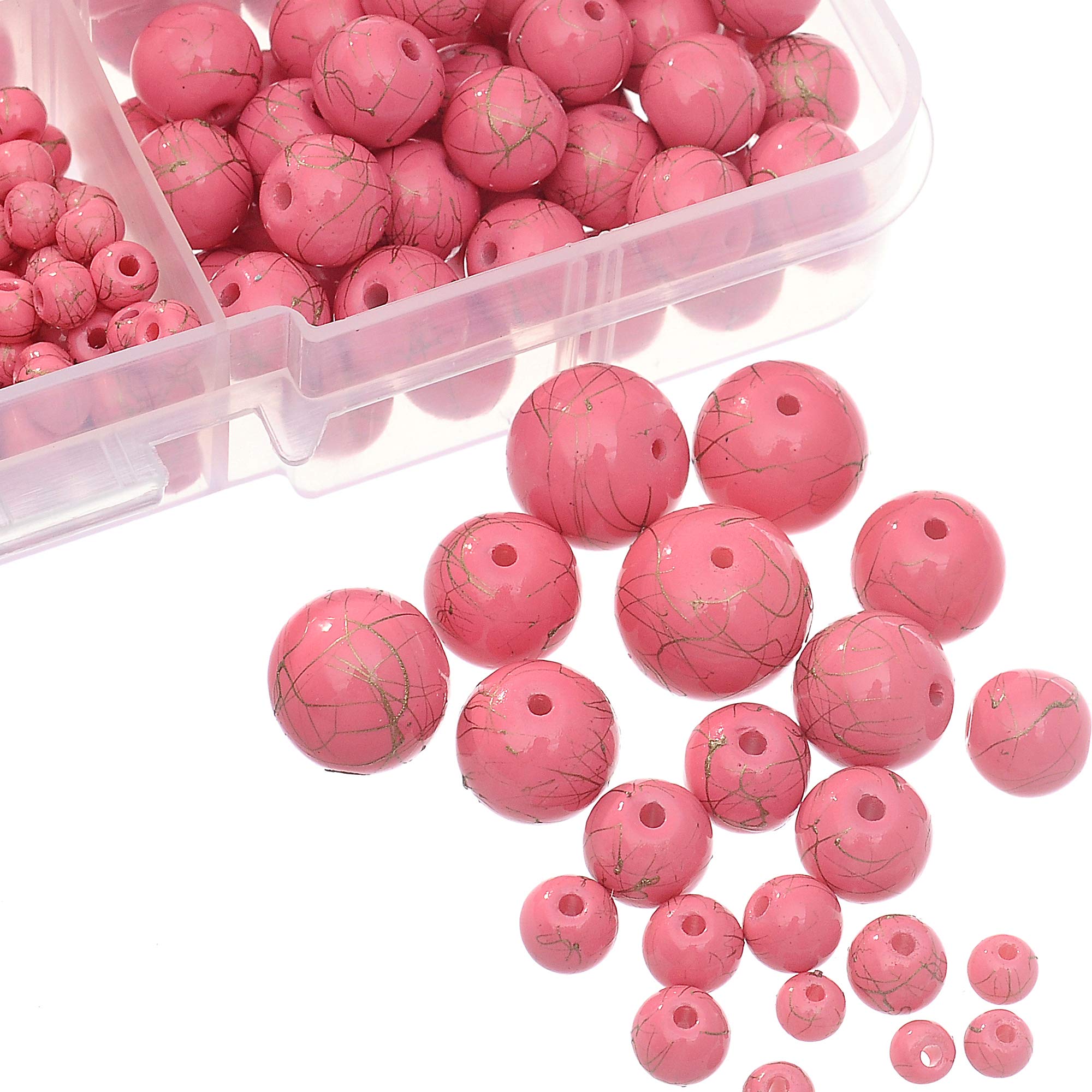 Lot De 2 Vases En Verre Transparent Pour Fleurs Avec Perles En Bois, Différentes Tailles, Vases