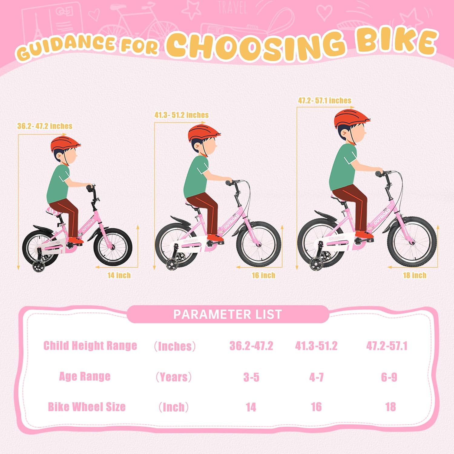 Betterland Folding Kids Bike,14/16/18 Inch Children Bicycle with Training Wheels and Dual Handbrakes Toddler Sport Bicycle for 3-9 Years Old Boys and Girls