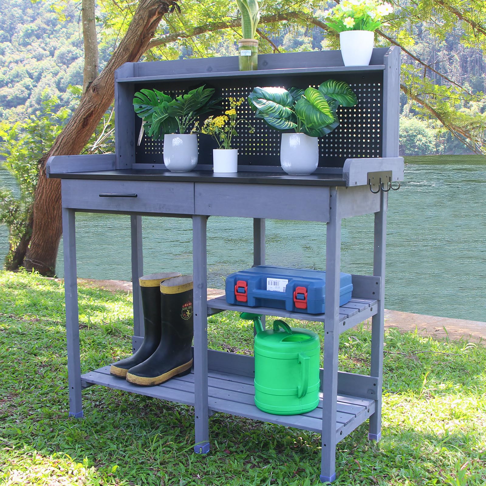 Outdoor Potting Bench Table