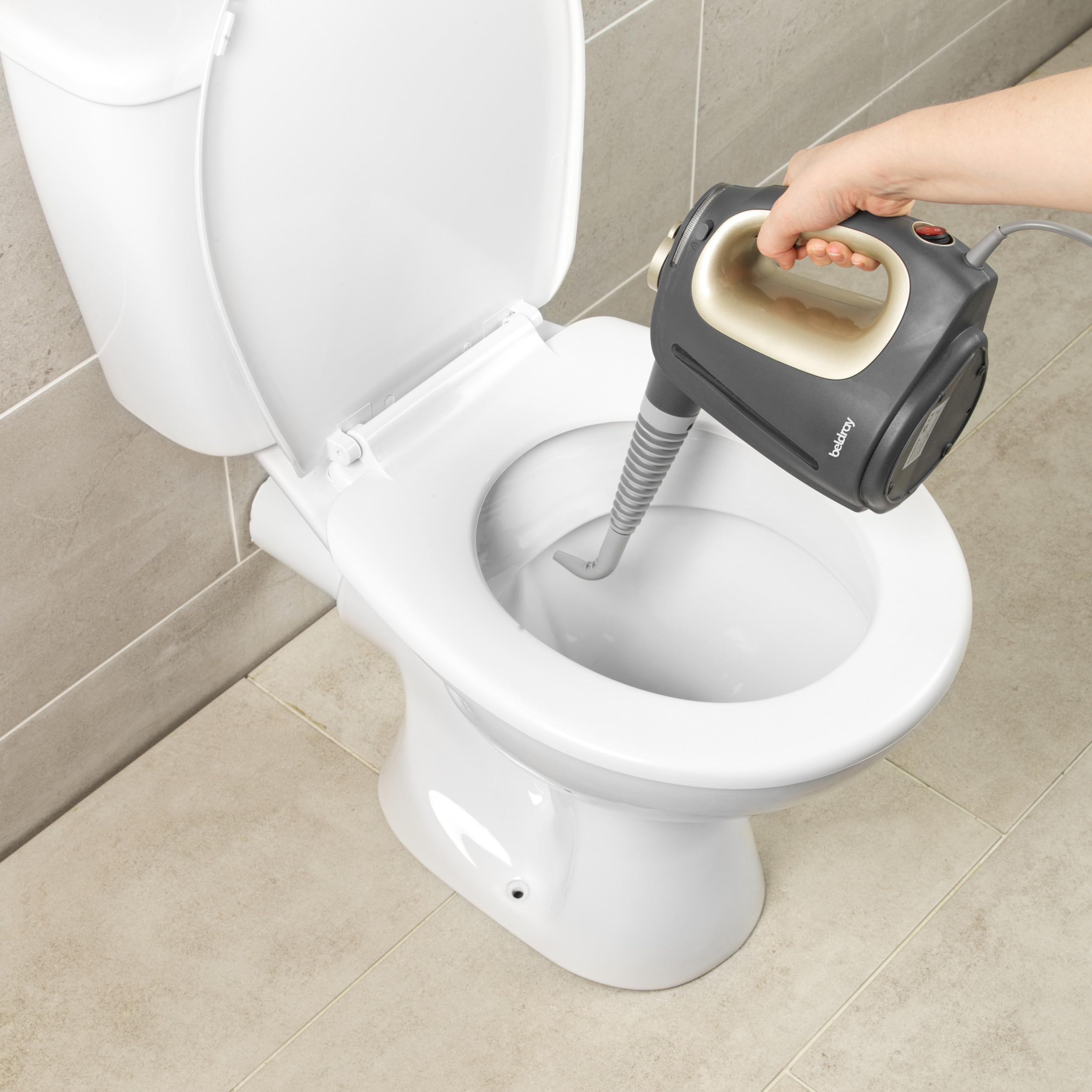 Beldray Nettoyeur Vapeur 15-en-1 – Nettoyeur à Main Polyvalent, Nettoyage Sans Produits Chimiques, Prêt en 20 Secondes, Comprend Têtes Brosse, Tampons Serpillière & Buses, 550ml, 1350W, BEL01987VDE