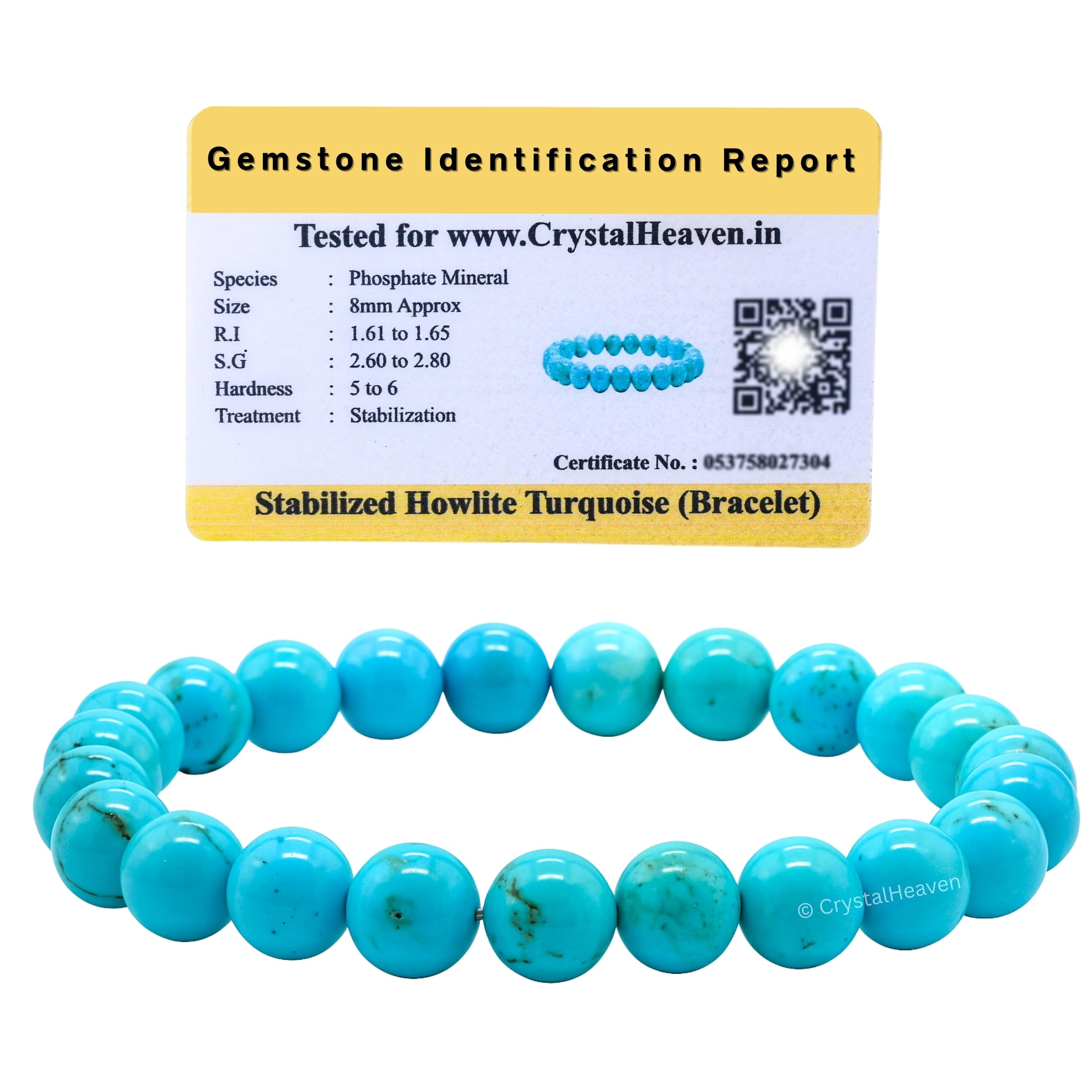 Certified Crystal Bracelet for Women Men with Healing Crystal and Reiki Stone - Original Authentic Elastic Beaded Bracelet for Money, Success & Positive Energy