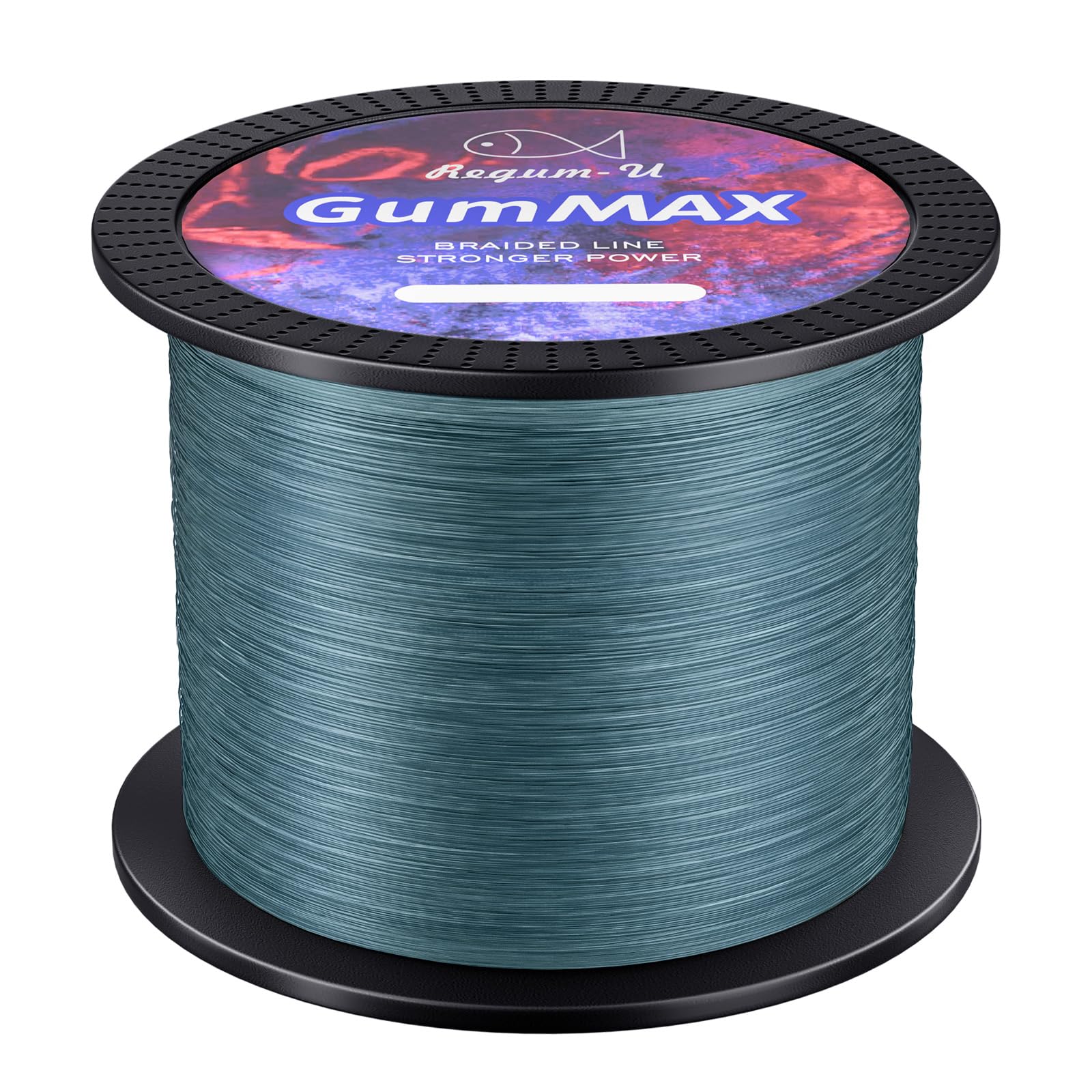 GumMAX 545/1093/1640yds 5-100LB 8X Braided Fishing Line Abrasion Resistant Superline Zero Stretch & Smaller Diameter Confuse & Never Fade in Saltwater and Freshwater