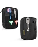 VIPERADE VE31 Small EDC Pouch, Men's Pocket Organizer, Small EDC Organizer Multitool Pouch for Camping/Hiking/Bushcraft (Black)