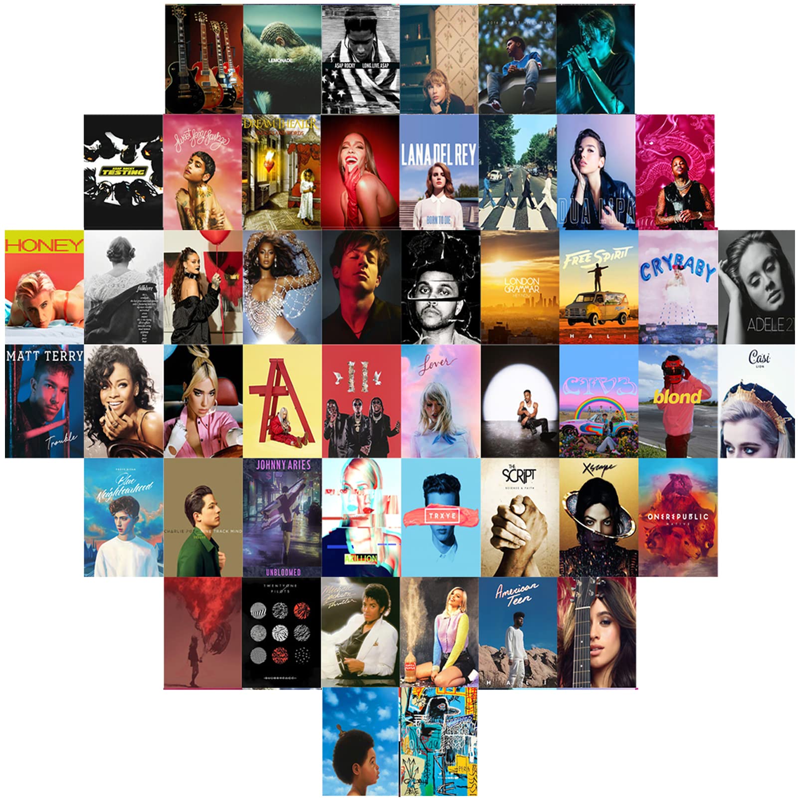 Buy Jerezmot 50Pcs Print Album Covers es Square Printed Photos 4x6 inch, Album Cover s Collage