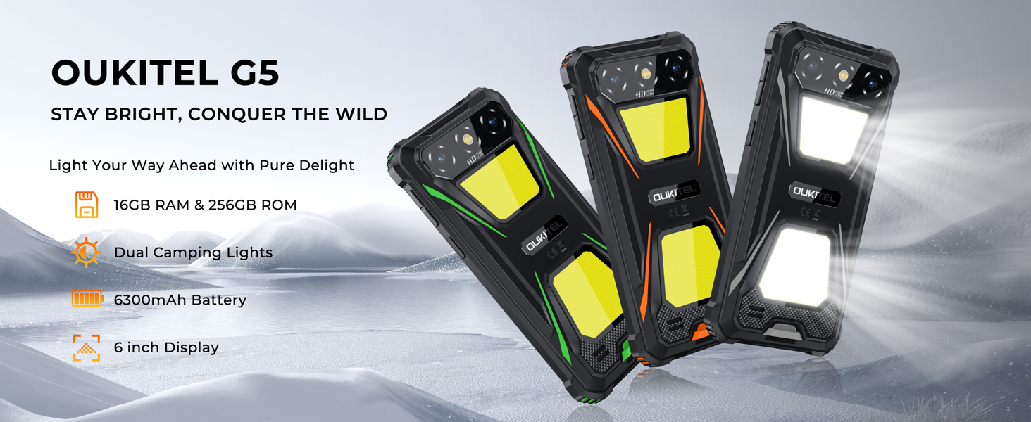 Amazon.com: OUKITEL G5 Rugged Smartphone Unlocked 16GB+256GB/1TB