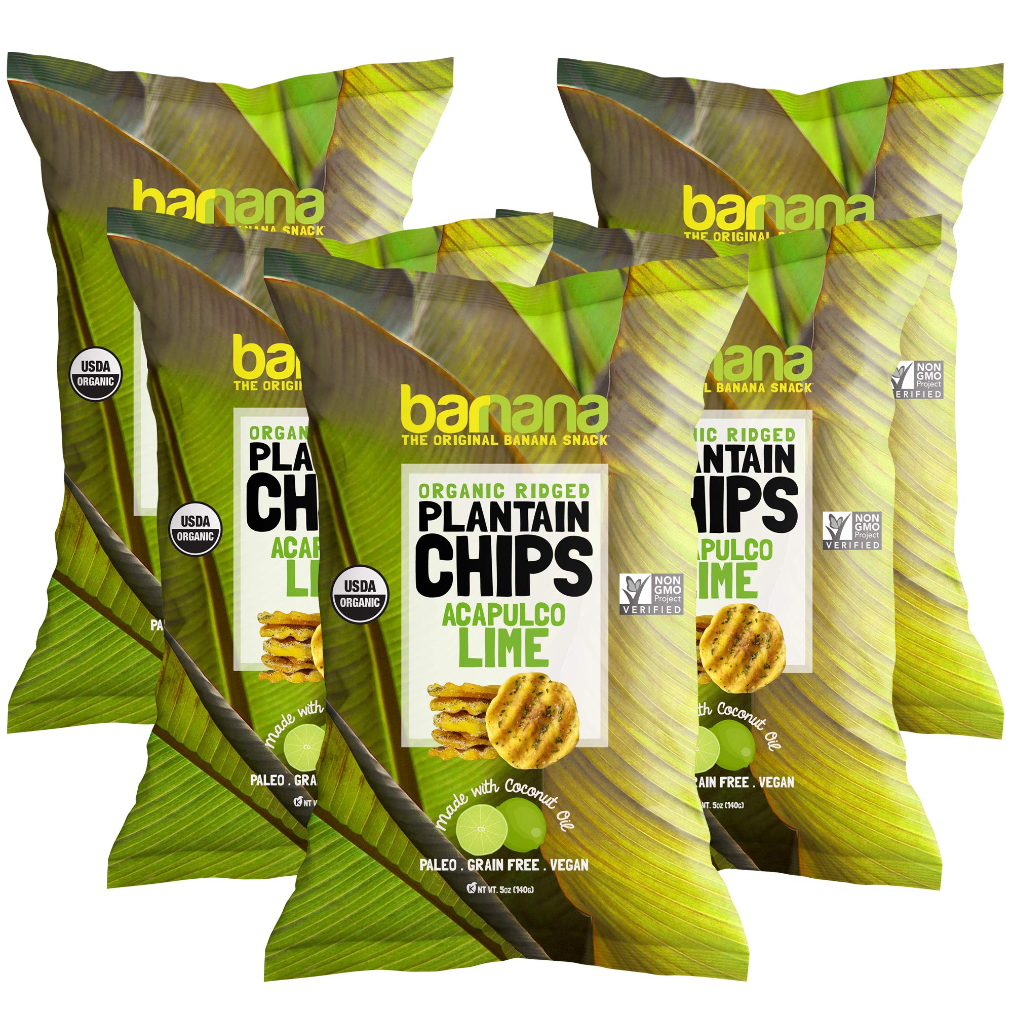 Barnana Acapulco Lime / 5 Count (Pack of 1) / 1 Dried Banana Chips