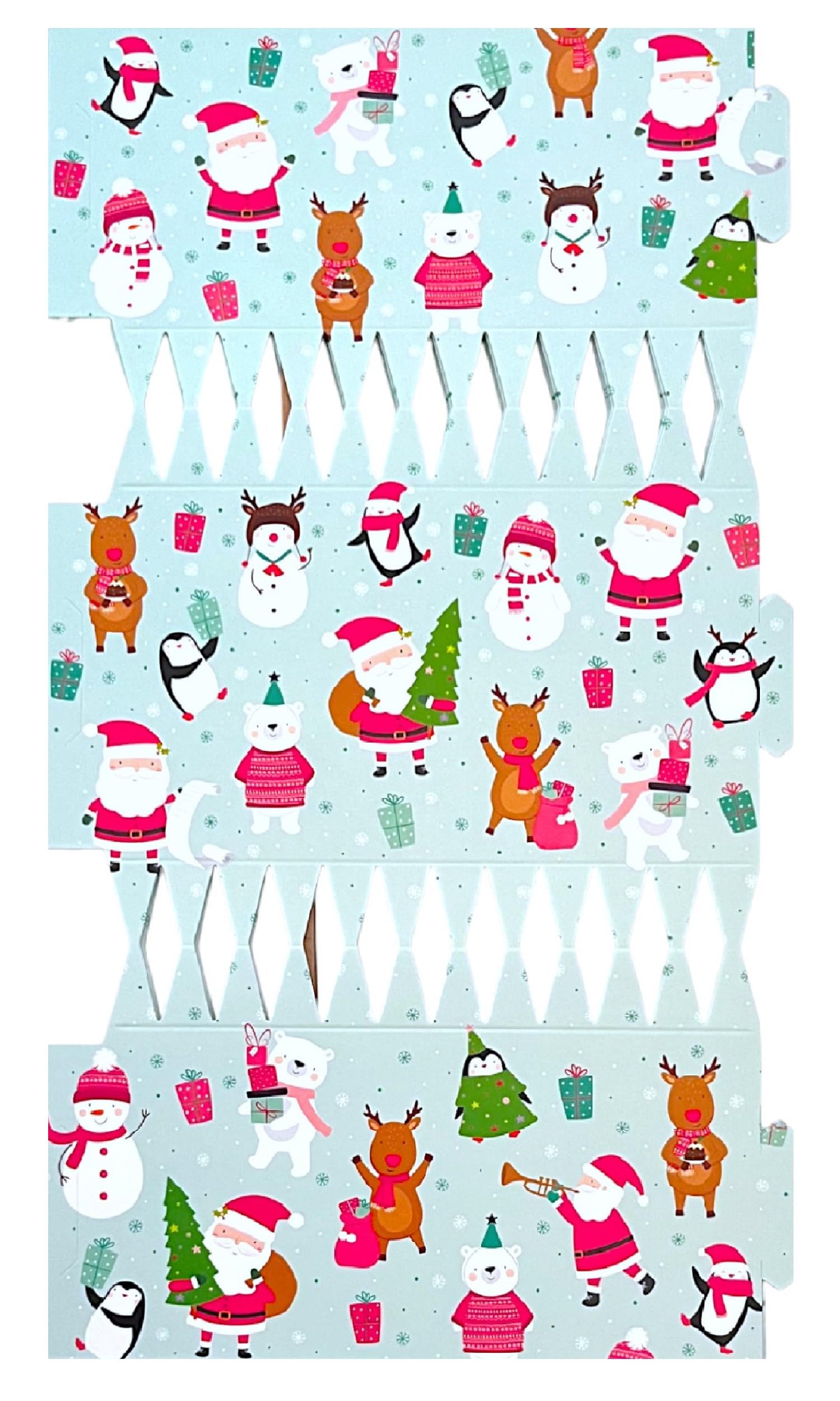 Simply Products Santa, Rudolph, Snowman & Friends 6Pc Make And Fill Your Own Christmas Party Cracker Kit - Festive Seasonal Cracker Craft Diy Kit (Santa, Rudolph, Snowman & Friends)