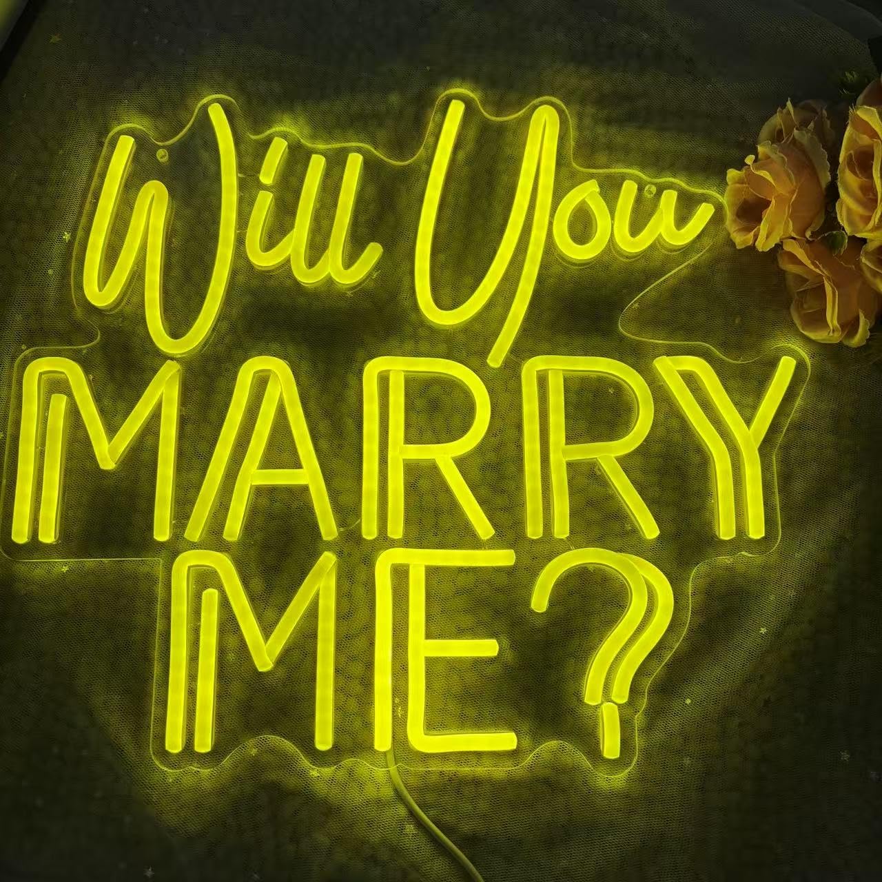 Mi vuoi sposare? Insegna al neon personalizzata camera da letto bar matrimonio fidanzamento festa casa decorazione da parete regalo personalizzato per lei