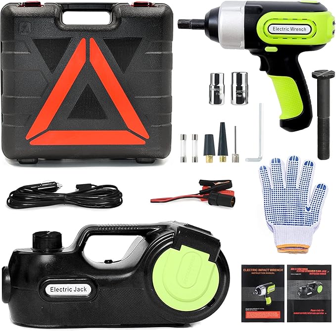 NthPOWER Electric Car Jack Kit 5 Ton 12V Hydraulic Jack