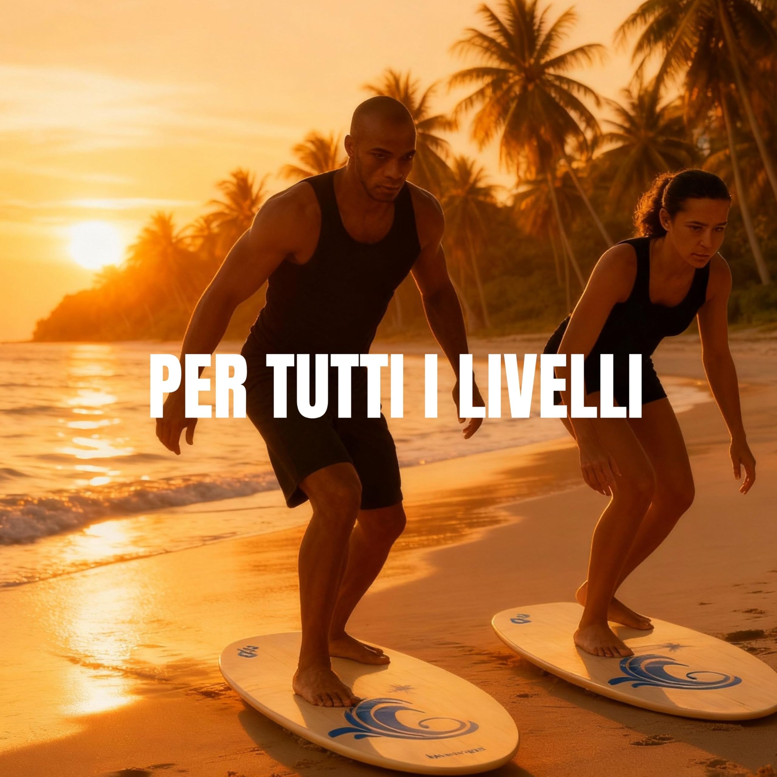 Skimboard Tavola in Legno FUTURA8 Antiscivolo Resistente all’Acqua – Tavola Skimboard Leggera per Adulti e Principianti – Skimboard Spiaggia Mare Sabbia Bagnata Onde Piccole