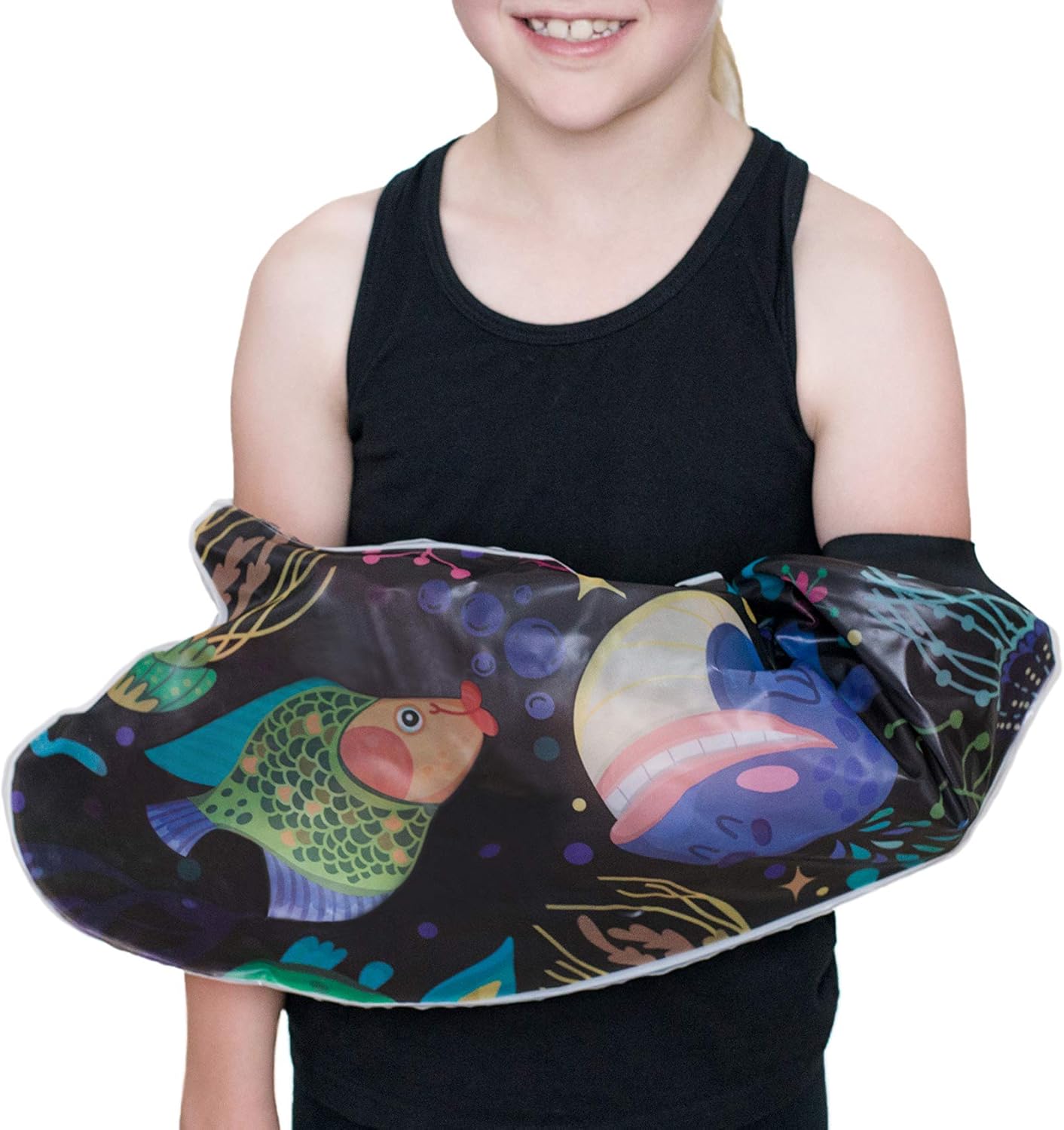 Crazy Casts Cast Cover for Shower Kids Arm Size, Waterproof and Latex