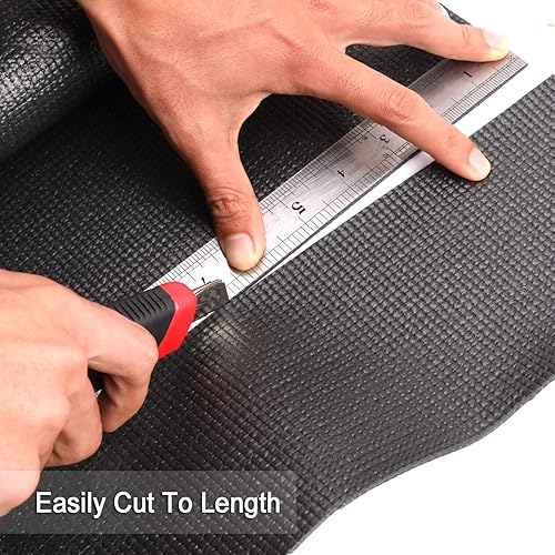 Miniatura 5 de CASOMAN Revestimiento profesional para caja de herramientas y cajón, 18 pulgadas x 24 pies, tapete de goma de espuma antideslizante de fácil corte