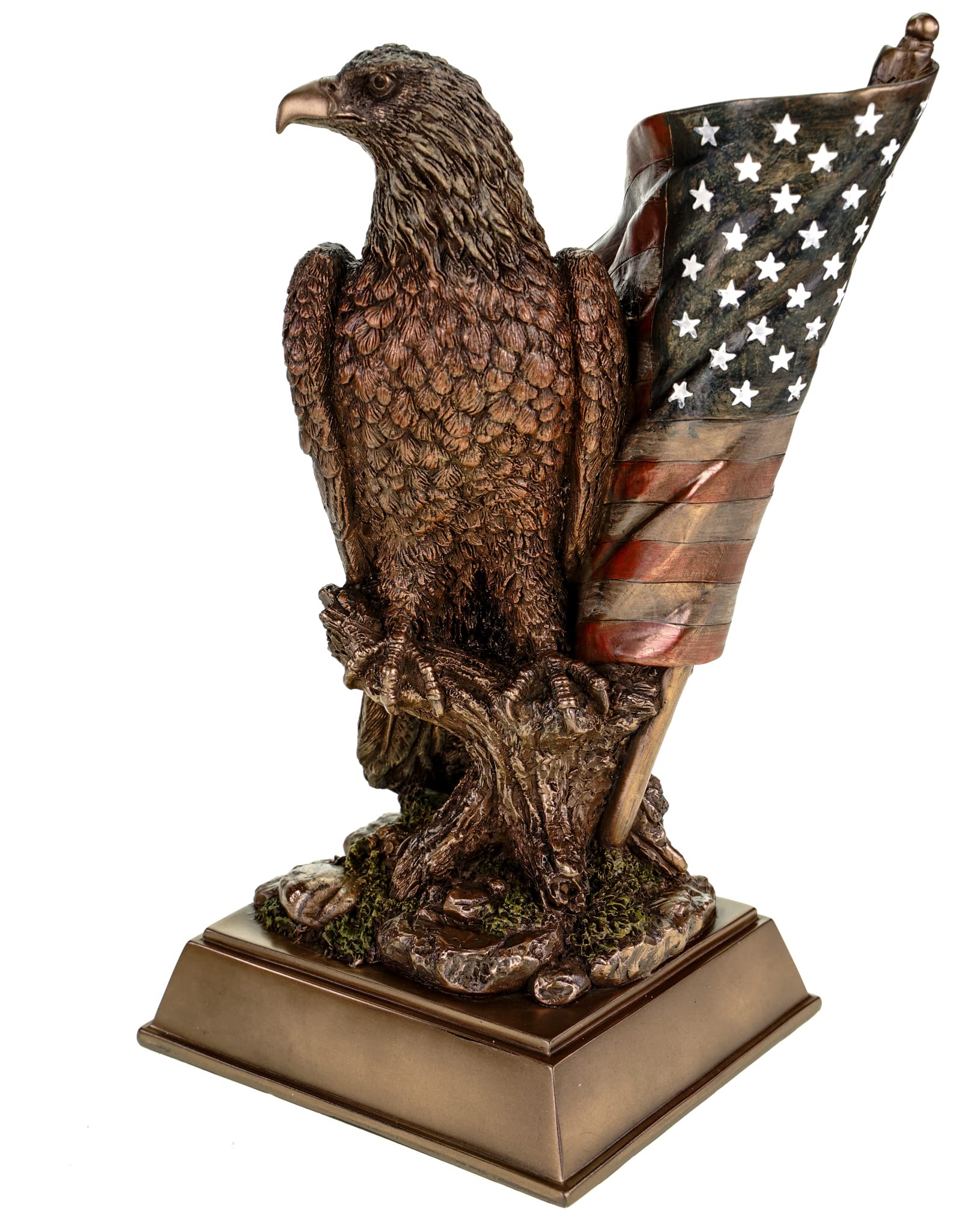 Veronese Bielik z flagą USA orzeł Statua Wolności Statua Wolności Figurka Rzeźba