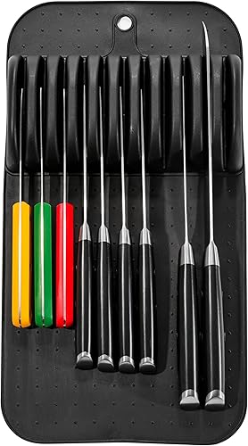 Miniatura 8 de madesmart Alfombrilla antimicrobiana clásica para cuchillos pequeños en el cajón, agarre suave, organizador de cajones antideslizante, organización