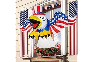 4th of July Inflatable Eagle for Patriotic Window Decorations