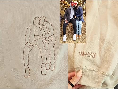Miniatura 4 de GODMERCH Sudaderas con capucha con fotos personalizadas, sudaderas con capucha bordada personalizada, regalos personalizados para hombres, regalos