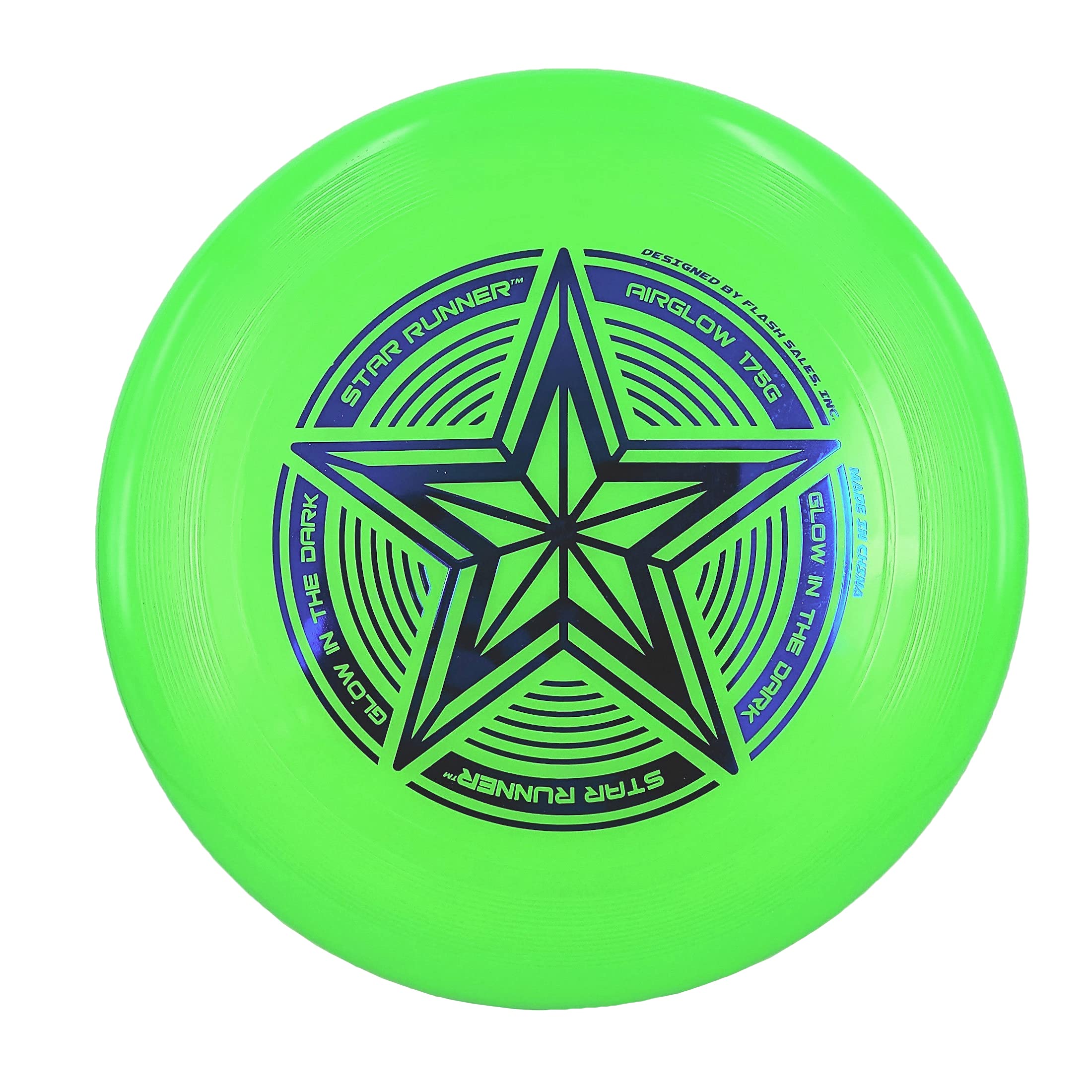 INGEAR Start Runner Glow in The Dark Ultimate Frisbee Disc 175 Grams Disc Golf Disc